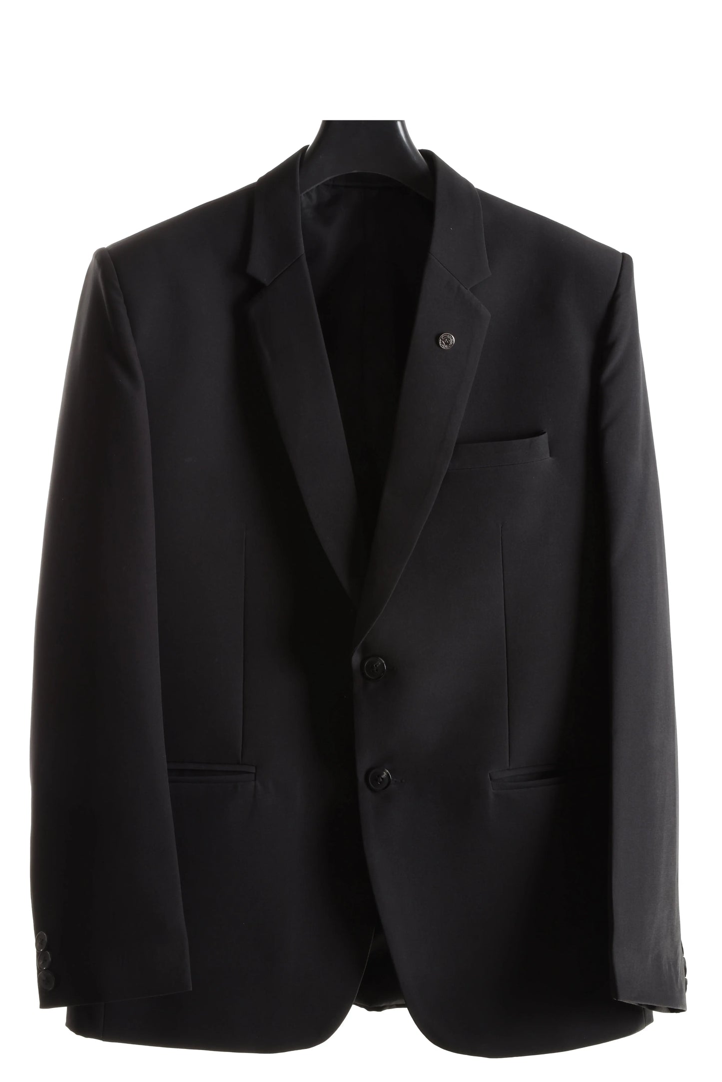 San Martin Formal Black Blazer for Men, Notched Lapel, Single Breasted