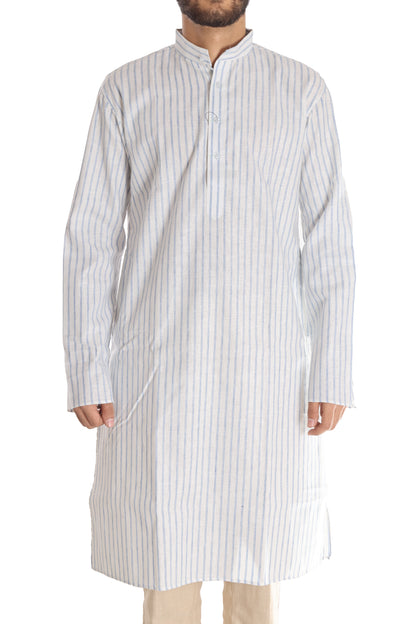 BLUE STRIPES POLYCOT KURTA