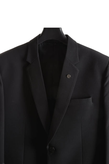 San Martin Formal Black Blazer for Men, Notched Lapel, Single Breasted