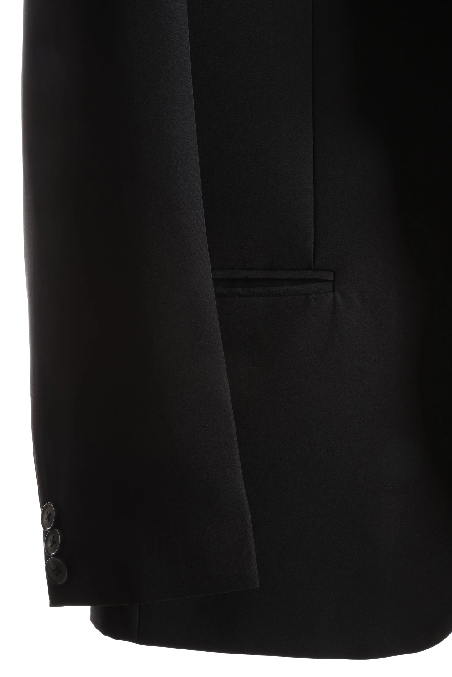 San Martin Formal Black Blazer for Men, Notched Lapel, Single Breasted