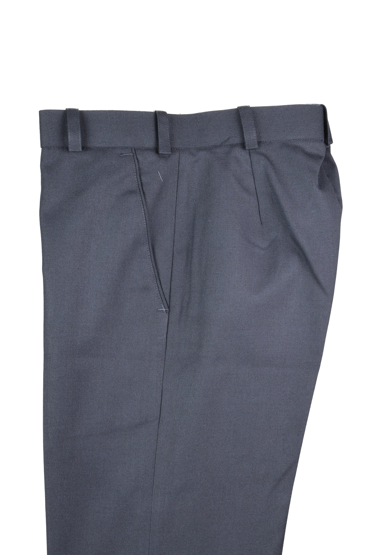 San Martin Formal Black Polyester Viscose Non pleated Trousers
