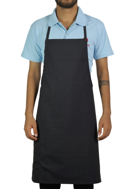 San Martin Navy Blue Washing Neck Apron Polyester Viscose durable breathable and fire resistance fabric with inner washing plastic material