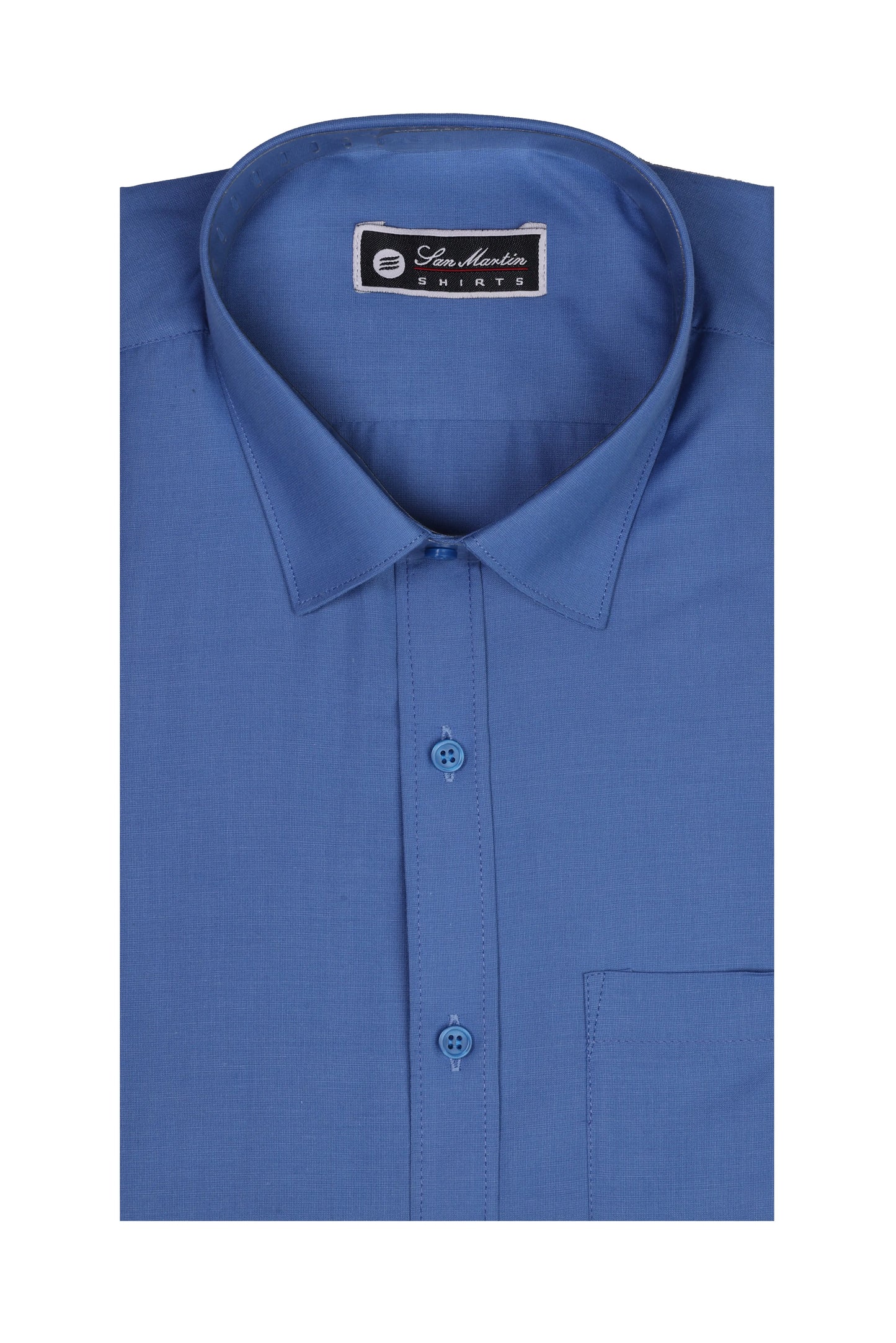 San martin Formal Royal blue Filafil full sleeves shirt